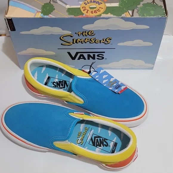 Vans‎ x The Simpsons &quot;Bart&quot; Slip-On Pro Unisex Shoes Sneakers