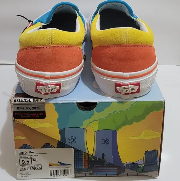 Vans‎ x The Simpsons &quot;Bart&quot; Slip-On Pro Unisex Shoes Sneakers