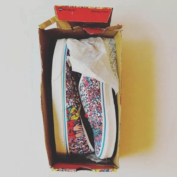 Vans x Where's Waldo Authentic Shoes Men's Size 9