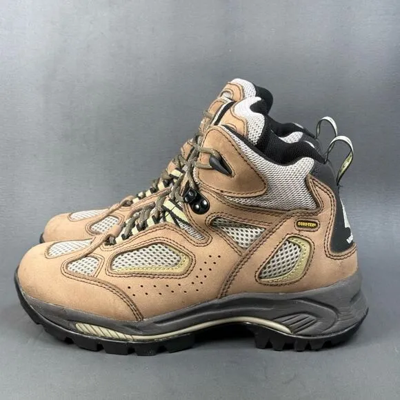 Vasque Breeze XCR GTX Tan Leather Goretex Waterproof Hiking Boots Womens Size 9