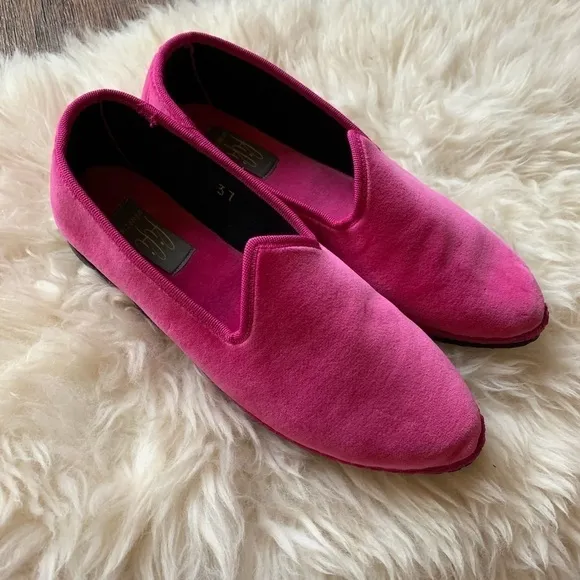 Venetian Velvet Slippers Italian Handmade Women’s Shoes Flats FifiVenezia