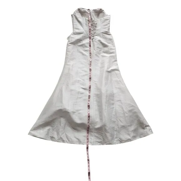 Venus White Taffeta Minimalist Fitted Wedding Gown - NWT