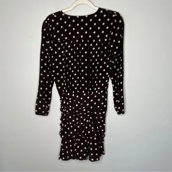 Vernoica Beard Size 2 Silk Lou Lou Ruched Flounce Mini Dress Quiet Luxury Clean