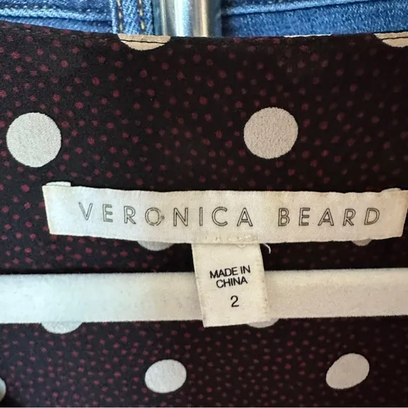 Vernoica Beard Size 2 Silk Lou Lou Ruched Flounce Mini Dress Quiet Luxury Clean