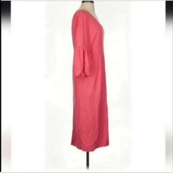 Veronica Beard Amalita Midi Melon Pink Dress Size 4