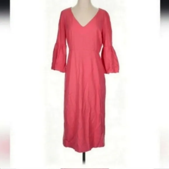 Veronica Beard Amalita Midi Melon Pink Dress Size 4