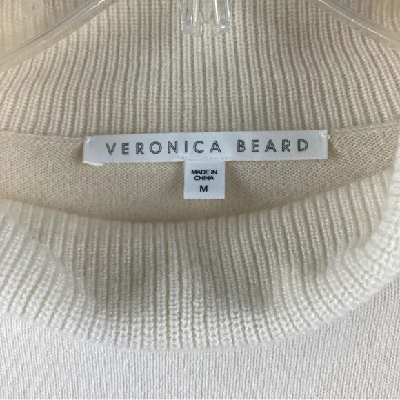 Veronica Beard Faber Cashmere Color block turtleneck Sweater size medium