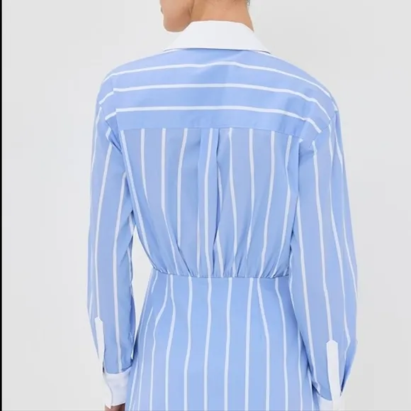 Veronica Beard Poppe Dress Hydrangea Blue Quiet Luxury Old Money $448 Size 12