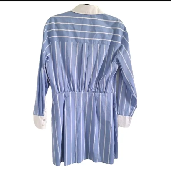 Veronica Beard Poppe Dress Hydrangea Blue Quiet Luxury Old Money $448 Size 12