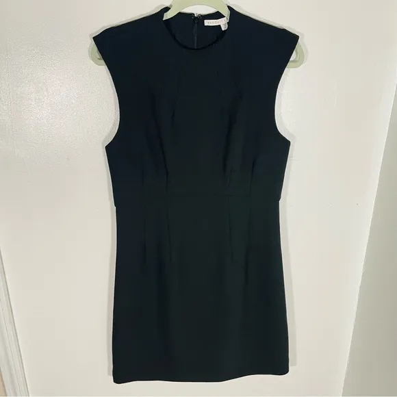 Veronica Beard Turner Dress Black Mini Minimalist Neutral Sleeveless Career Work