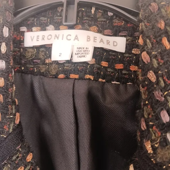 Veronica Beard Tweed Nalani Jacket Cropped Luxury
