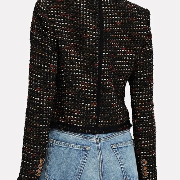Veronica Beard Tweed Nalani Jacket Cropped Luxury