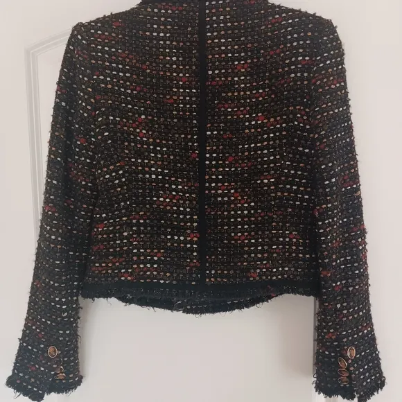 Veronica Beard Tweed Nalani Jacket Cropped Luxury