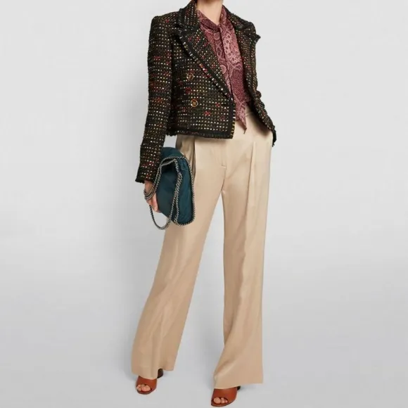 Veronica Beard Tweed Nalani Jacket Cropped Luxury