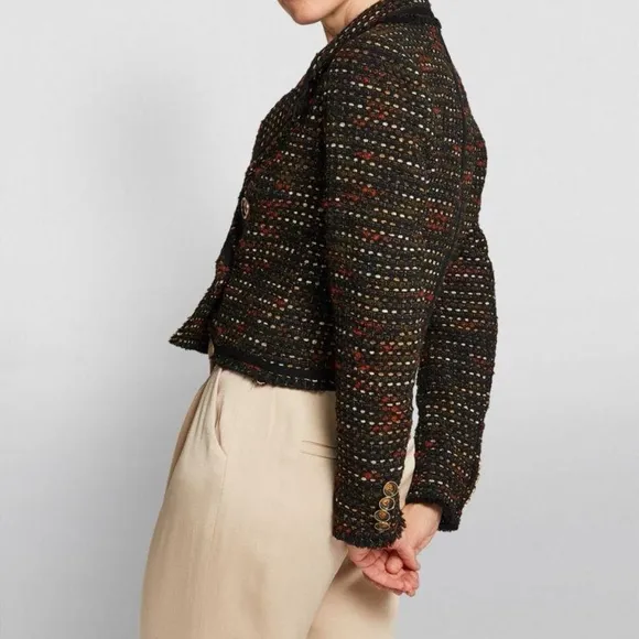 Veronica Beard Tweed Nalani Jacket Cropped Luxury