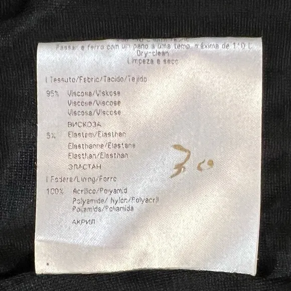 Versace Couture V-Neck Dress  Gathered Waist Silver Logo Embossed Ring luxury 4