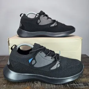 Vessi Everyday 2.0 Mens Size 10 Lace Up Waterproof Shoes Sneakers Black Black