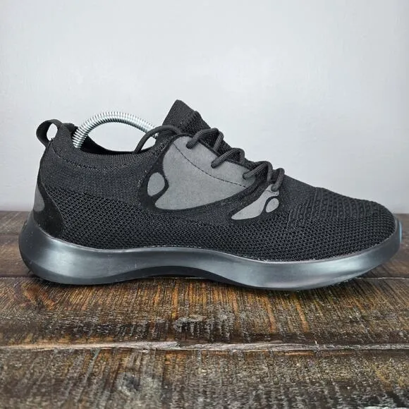 Vessi Everyday 2.0 Mens Size 10 Lace Up Waterproof Shoes Sneakers Black Black