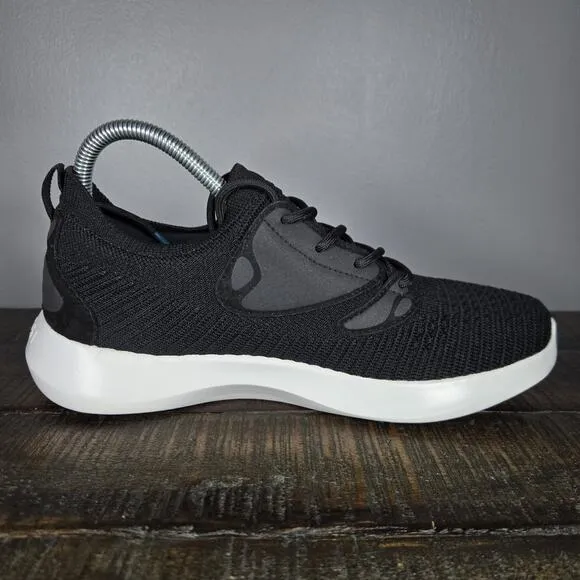 Vessi Everyday 2.0 Womens Size 7 Lace Up Waterproof Shoes Sneakers Black White