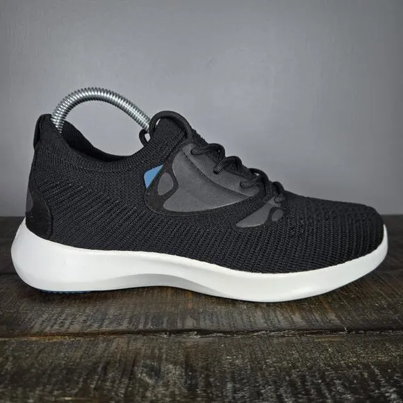Vessi Everyday 2.0 Womens Size 7 Lace Up Waterproof Shoes Sneakers Black White