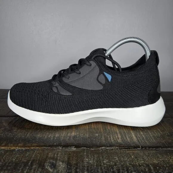 Vessi Everyday 2.0 Womens Size 7 Lace Up Waterproof Shoes Sneakers Black White