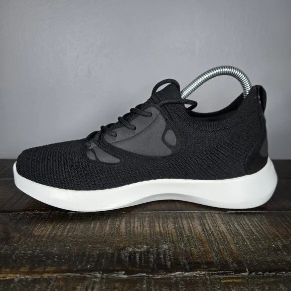 Vessi Everyday 2.0 Womens Size 7 Lace Up Waterproof Shoes Sneakers Black White