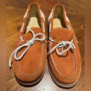 Vibram Ernest Hemingway Mens Boat Dock Shoes Brown Leather 2 Toned Size 10.5 M