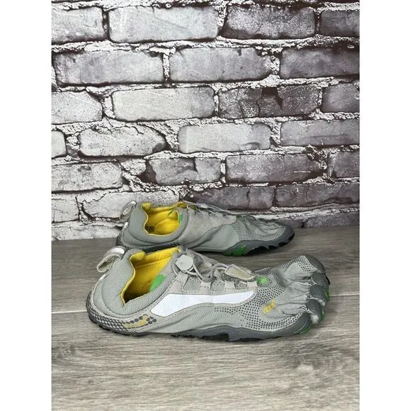 Vibram FiveFingers M355 Gray Green Minimalist Barefoot Shoes Men’s Sz 42EU/9M US