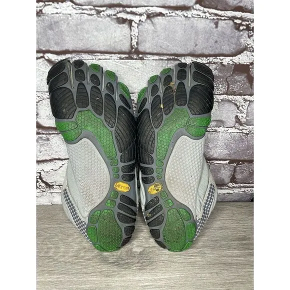 Vibram FiveFingers M355 Gray Green Minimalist Barefoot Shoes Men’s Sz 42EU/9M US