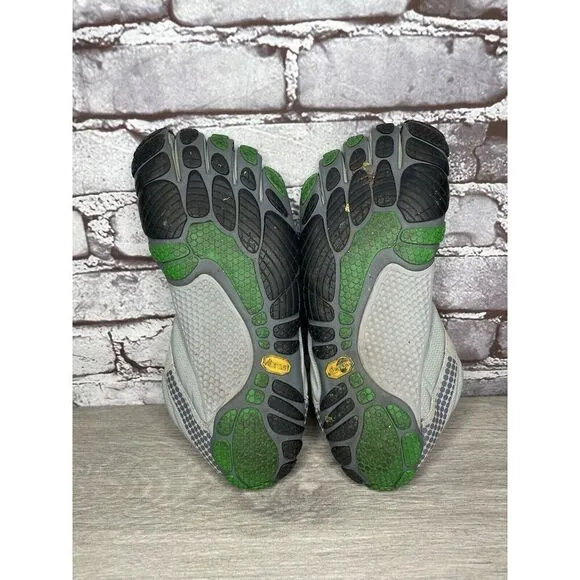 Vibram FiveFingers M355 Gray Green Minimalist Barefoot Shoes Men’s Sz 42EU/9M US