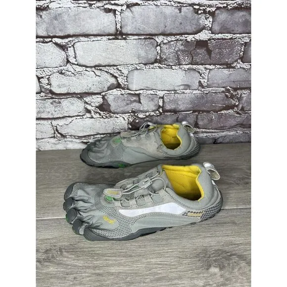 Vibram FiveFingers M355 Gray Green Minimalist Barefoot Shoes Men’s Sz 42EU/9M US