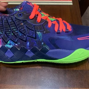 Vibrant Kids Shoes with Neon Accents like brand new