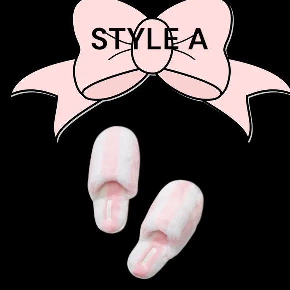 VICTORIA'S SECRET PINK STRIPE SATIN SHORT PJS   Slippers   Rhinestone Wristlet