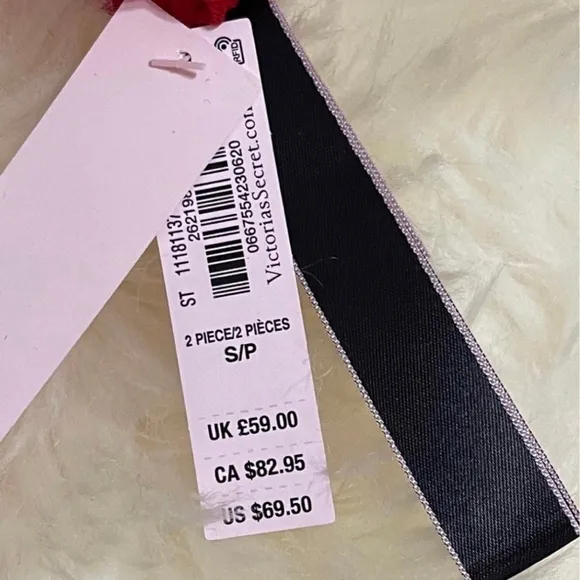 VICTORIA'S SECRET VERY SEXY Lace &amp; Sheer Mesh Shine Strap Babydoll and slippers