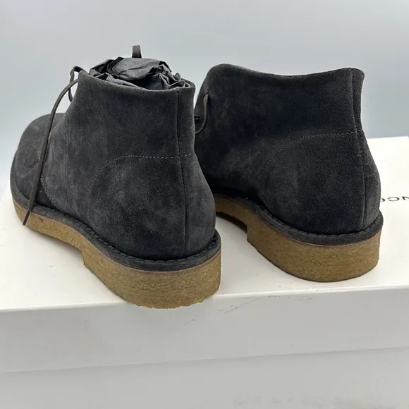 Vince Boots Mens 8 M Suede Chukka Shoes Crofton Graphite SU Lace Up Casual NWB