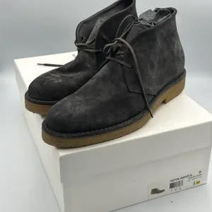 Vince Boots Mens 8 M Suede Chukka Shoes Crofton Graphite SU Lace Up Casual NWB