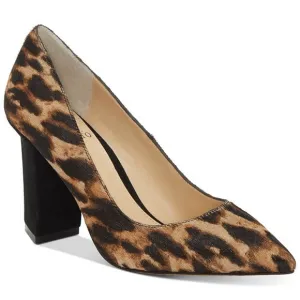 Vince Camuto Candera Haircalf &amp; Suede Block Heel Pumps Women’s Size 8