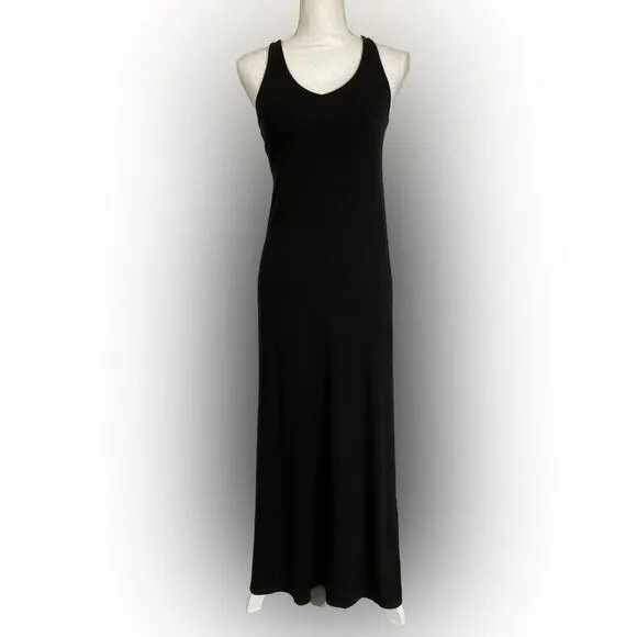 Vince Dress Women's XXS Black Sleeveless Tank Maxi Minimalist Neutral