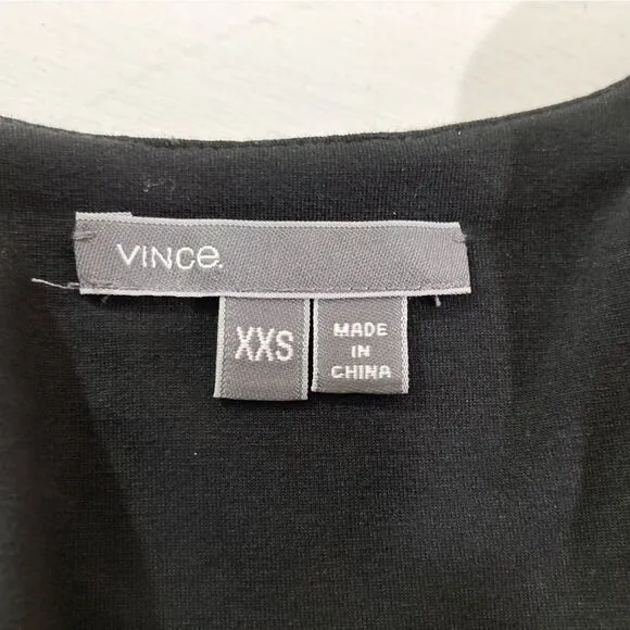 Vince Dress Women's XXS Black Sleeveless Tank Maxi Minimalist Neutral