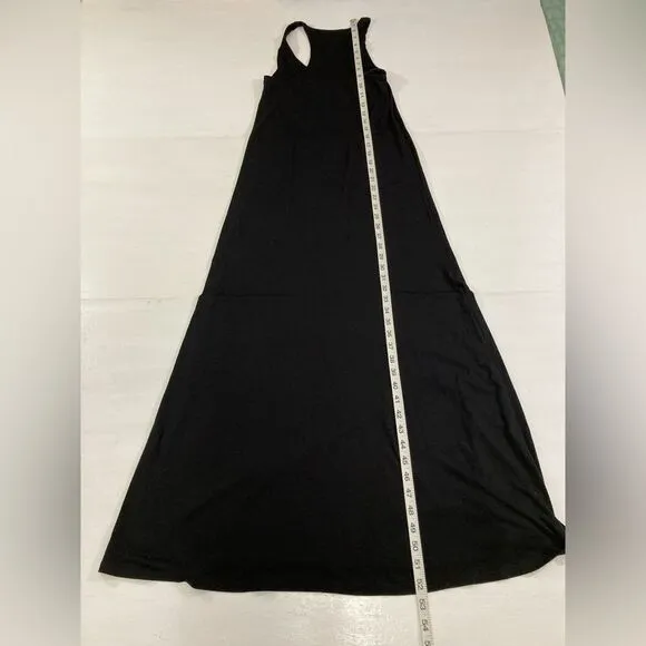 Vince Dress Women's XXS Black Sleeveless Tank Maxi Minimalist Neutral