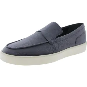 Vince Mens Toren Black Leather Slip On Dressy Loafers Shoes New