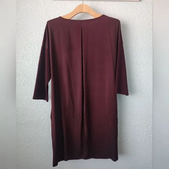 Vince Wool dress mix media Boxi side pockets sweater minimalist contemporary