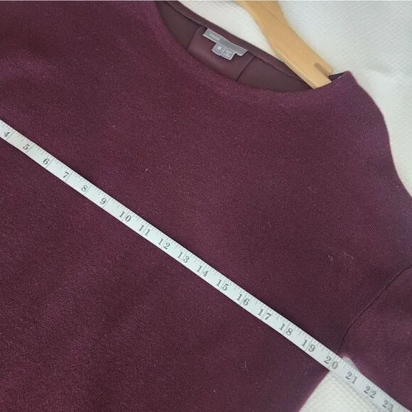 Vince Wool dress mix media Boxi side pockets sweater minimalist contemporary