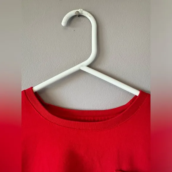 Vineyard Vines Girls 100% Cotton‎ Red Holiday Long Sleeve Size XL (16)