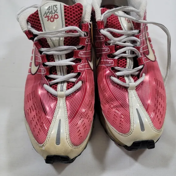 Vintage 2005 Nike Women's Air Max 360 Athletic Shoes 310909-611 Red White Sz 8