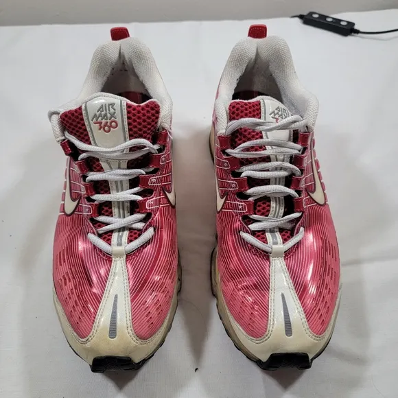 Vintage 2005 Nike Women's Air Max 360 Athletic Shoes 310909-611 Red White Sz 8