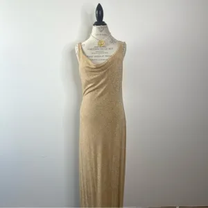 Vintage 80s Gold Dress