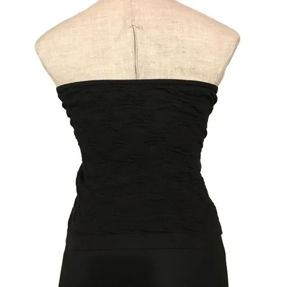 Vintage 80s Neiman Marcus Three Piece Dress Suit Black Minimalist Small