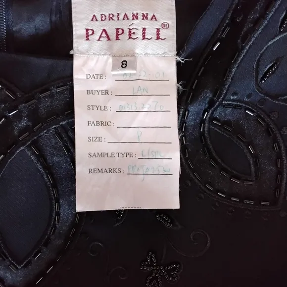 Vintage Adrianna Papéll Dress Womens Size 8 Quiet Luxury Party Cocktail Classic