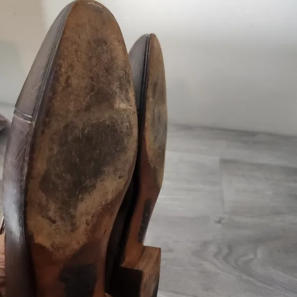 Vintage Artioli Brown Shoes Size 8.5 Leather Luxury Quality Dressy Slip-On Mancr